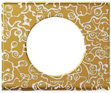 Рамка универсальная Legrand Celiane Corian 1-м. фарфор золотая феерия картинка